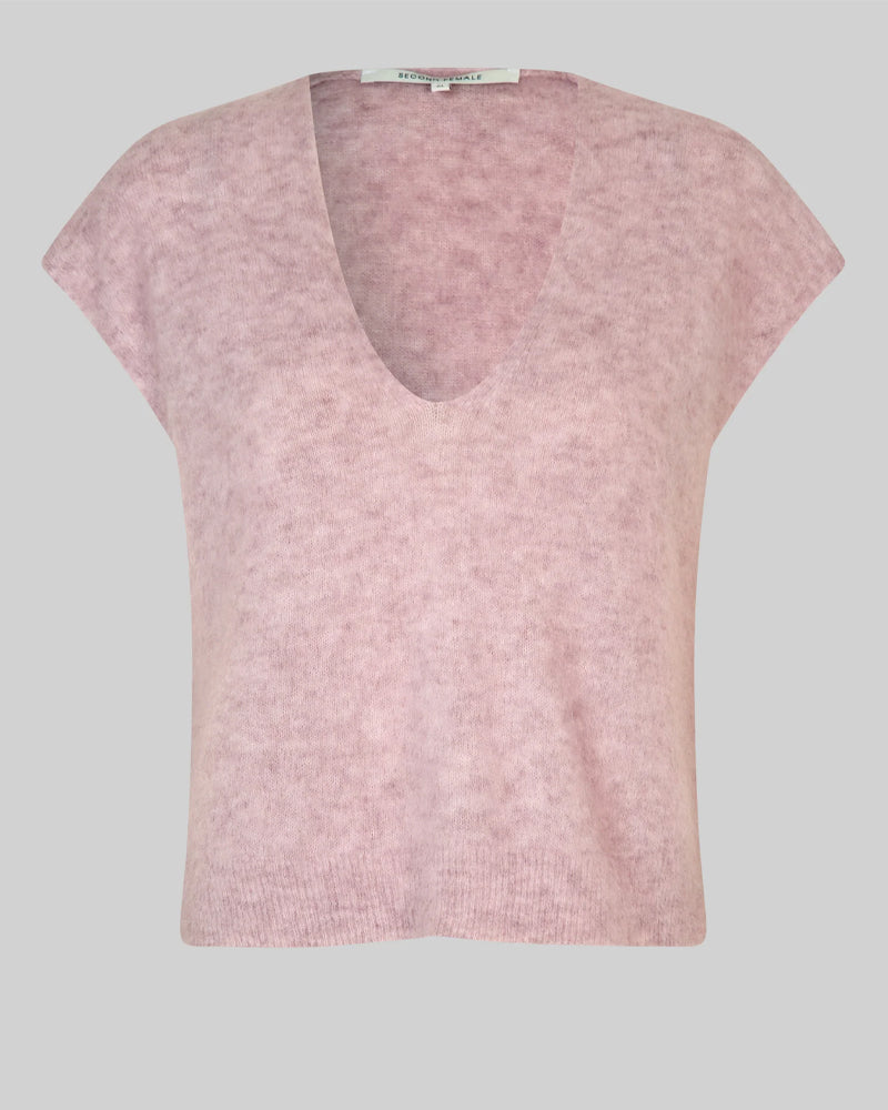 Second Female Camryn Knit Vest - Sepia Rose