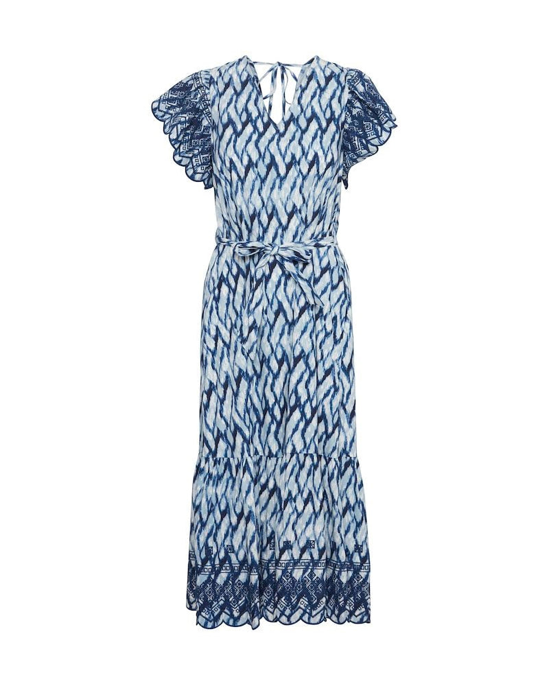 Atelier Reve Irnellio Dress - Blue/White