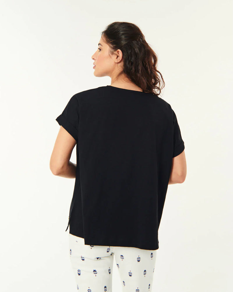 Des Petits Hauts Zaeline Tee - Black