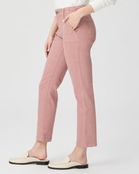 Paige Mayslie Straight Jeans - Vintage Dark Rose Blush