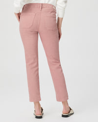 Paige Mayslie Straight Jeans - Vintage Dark Rose Blush