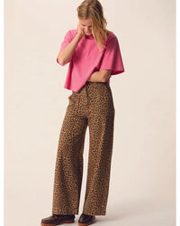 Des Petits Hauts Saga Trousers - Leopard