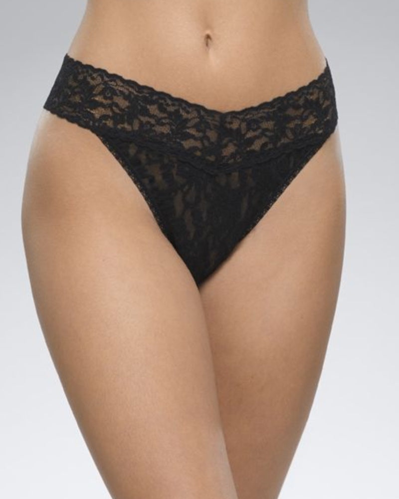 Hanky Panky Signature Lace Original Thong - Black