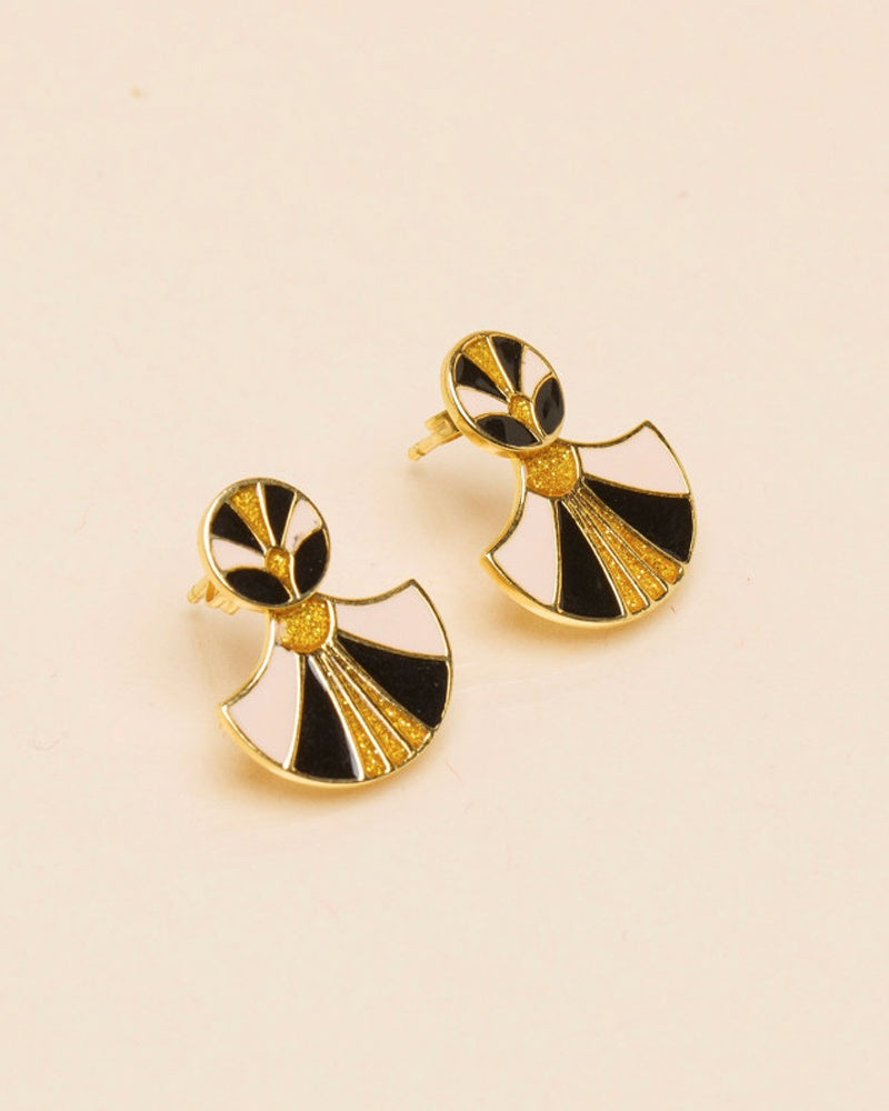 Une a Une Jay Earrings - Black