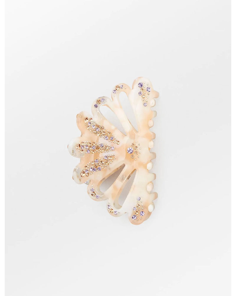 Becksondergaard Shine Sille Hair Claw - Tangerine