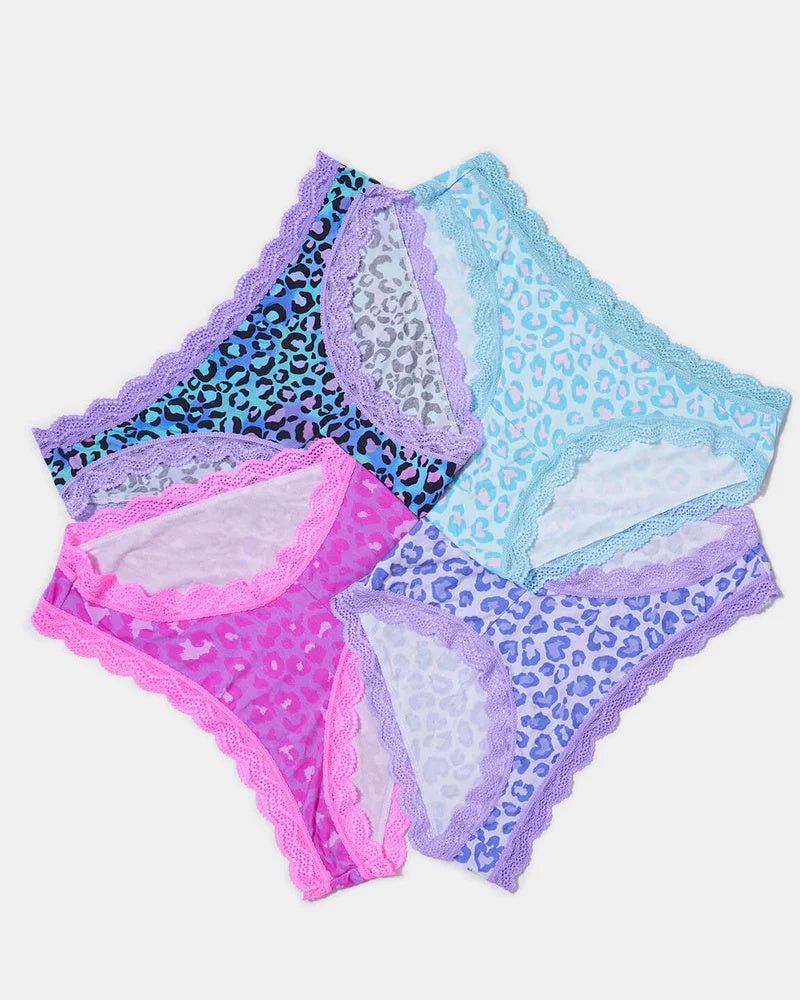 Stripe and Stare knicker Box - Classic Leopard