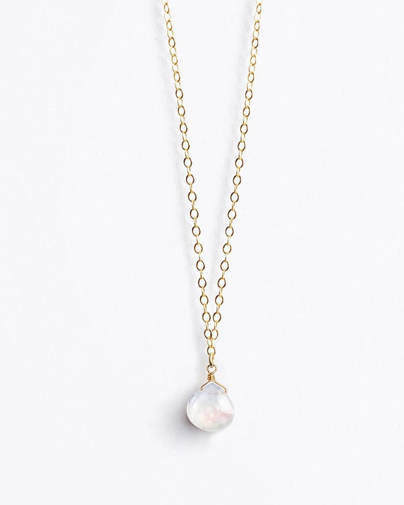 Wanderlustlife Gold Chain Necklace - Moonstone