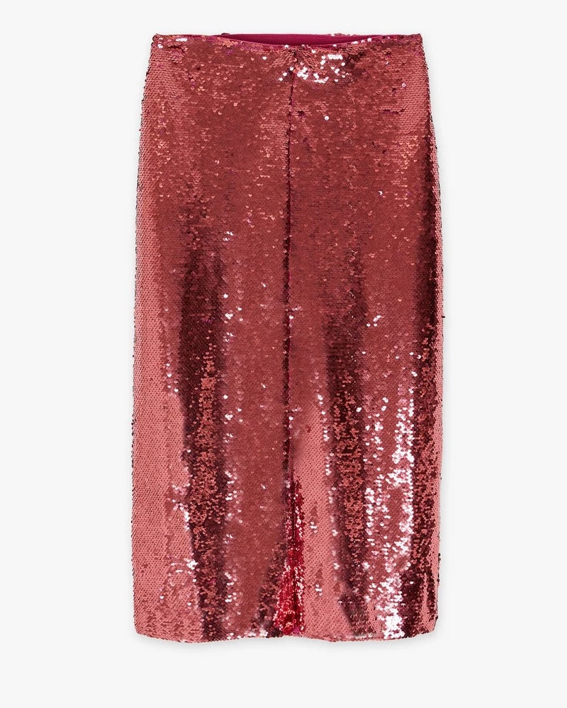 CKS Skott Sequin Skirt Pink