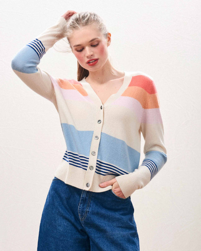 Jumper 1234 Deckchair Stripe Cardigan