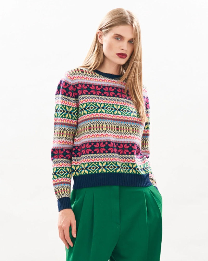 Jumper 1234 Multi Fairisle Crew Jumper