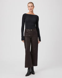 Paige Anessa Jeans - Chicory Coffee Luxe Coating