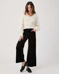 Paige Harper Ankle Jeans - Black Cord