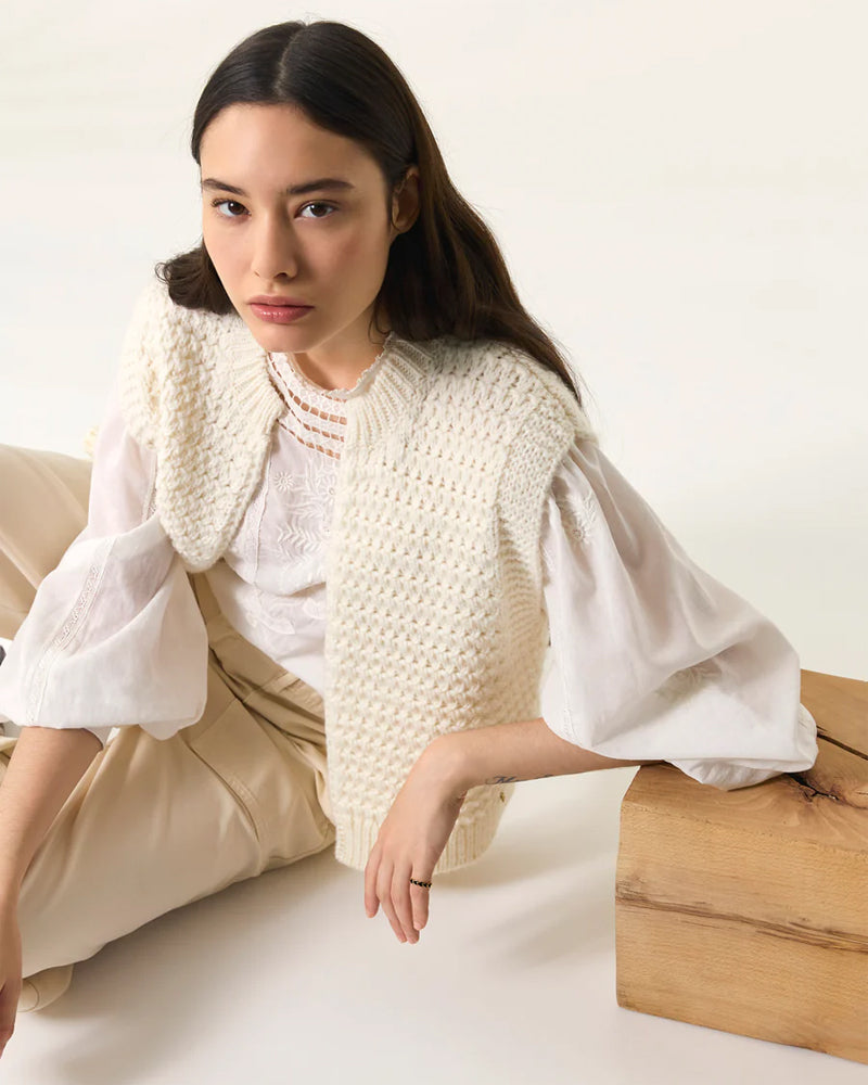 Des Petits Hauts Aster Cardigan - Cream