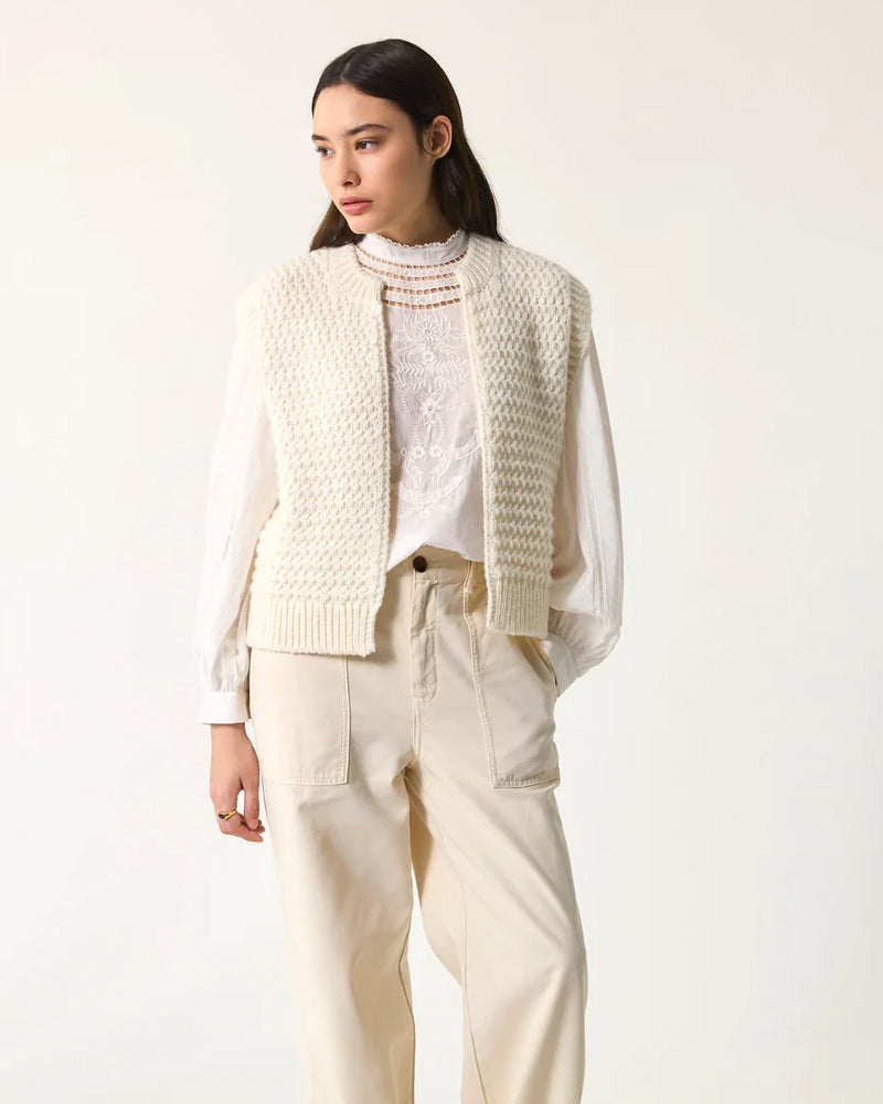 Des Petits Hauts Aster Cardigan - Cream