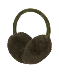 Nooki Edie Faux Fur Earmuffs - Olive