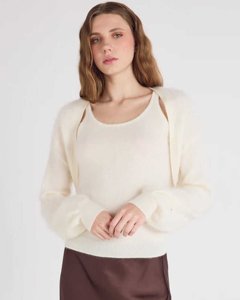 Absolut Cashmere Billie Twinset - Cream