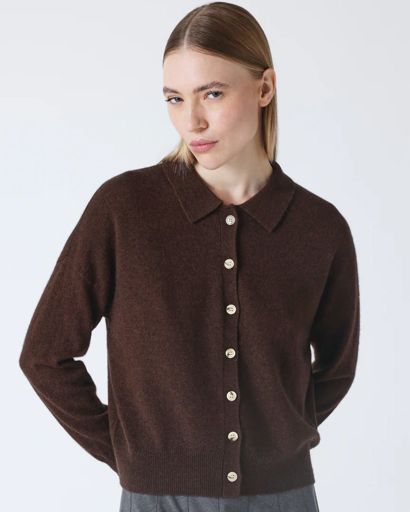 Absolut Cashmere Majura Cardigan - Brownie