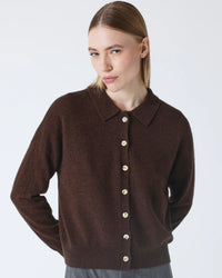 Absolut Cashmere Majura Cardigan - Brownie