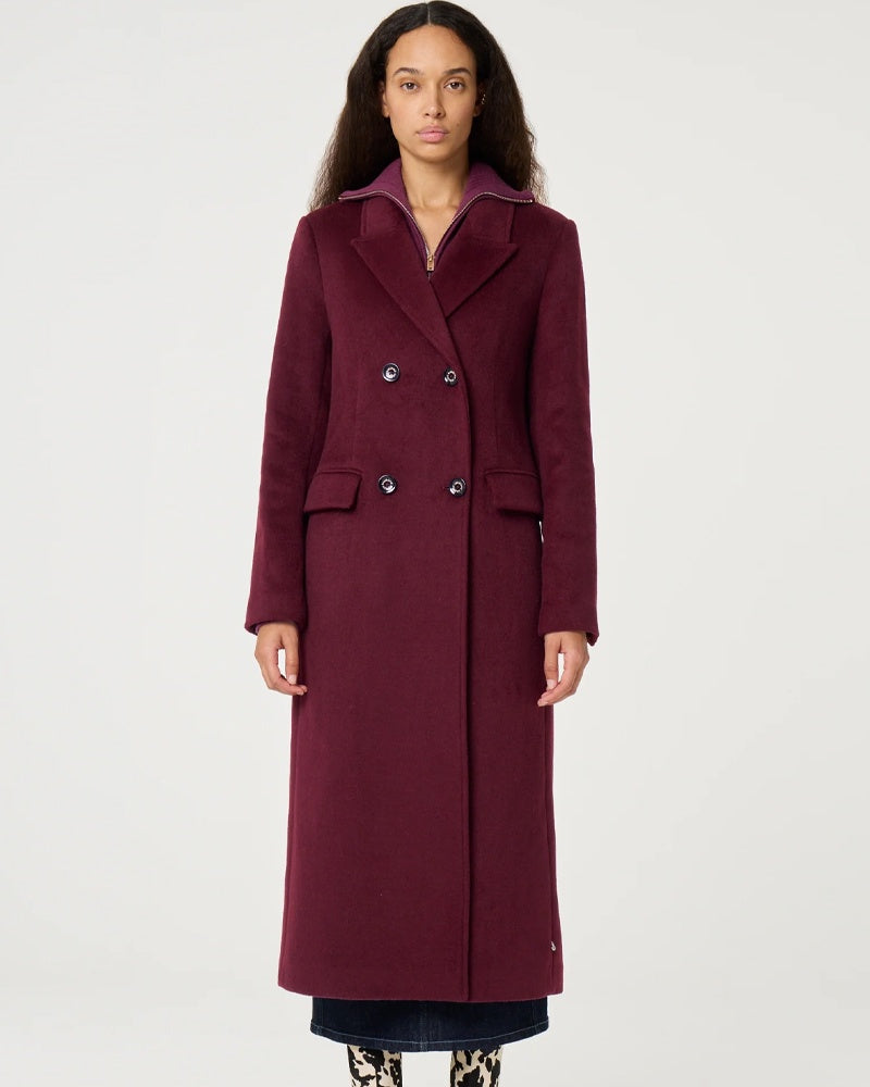 Fabienne Chapot Sophia Coat - Deep Burgundy