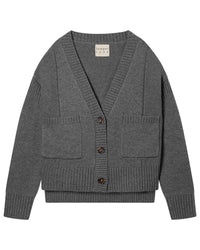 Jumper 1234 Guernsey Cardigan - Iron