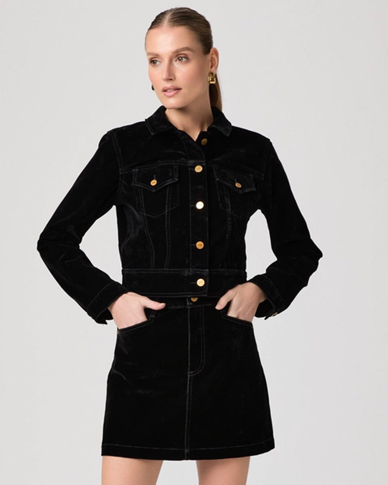 Paige Chantal Jacket - Onyx Velvet