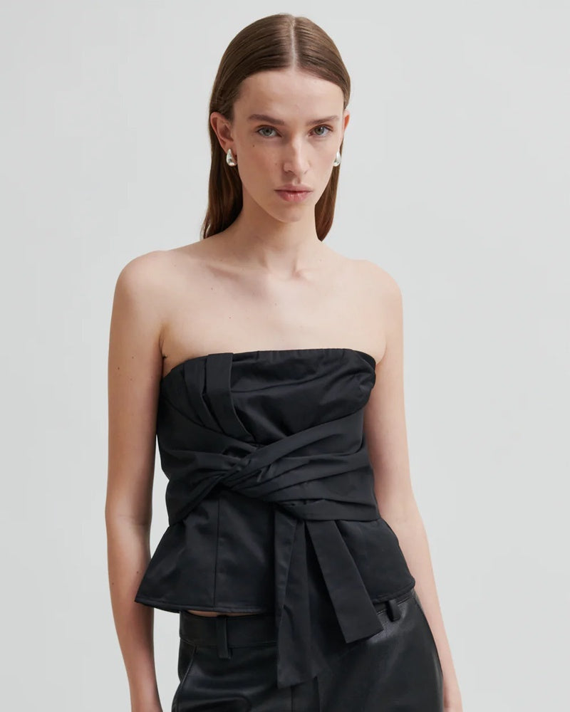 Second Female Bow Top - Black