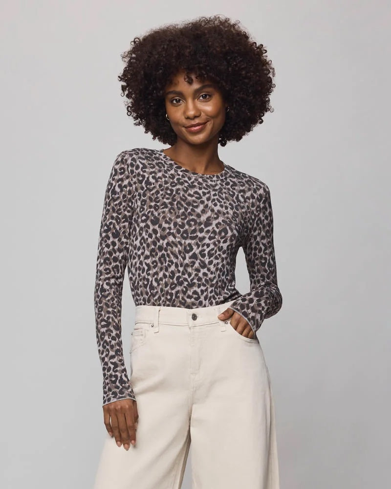 Splendid Bamboo L/S Top - Leopard