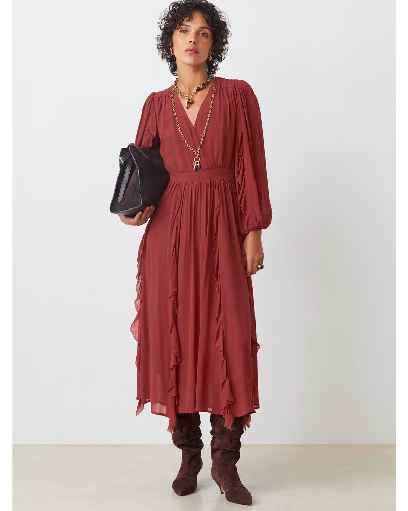 Suncoo Cassie Dress - Terracotta