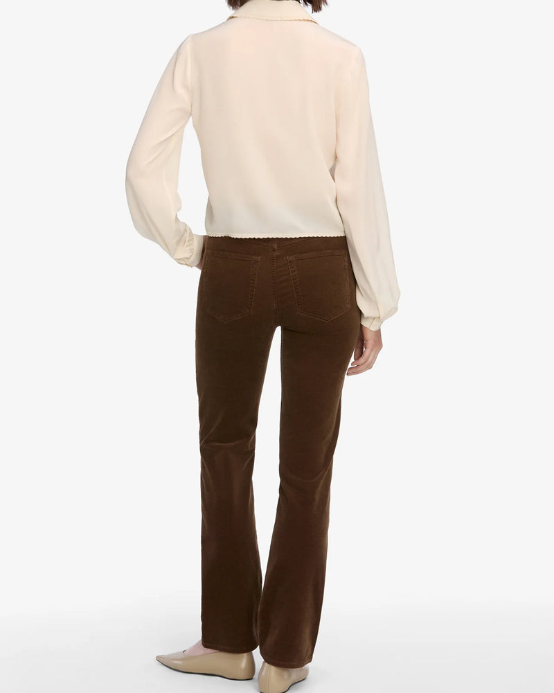 Frame Le Sleek Straight Corduroy Jeans - Chocolate