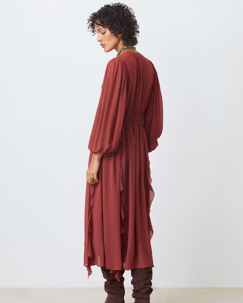 Suncoo Cassie Dress - Terracotta