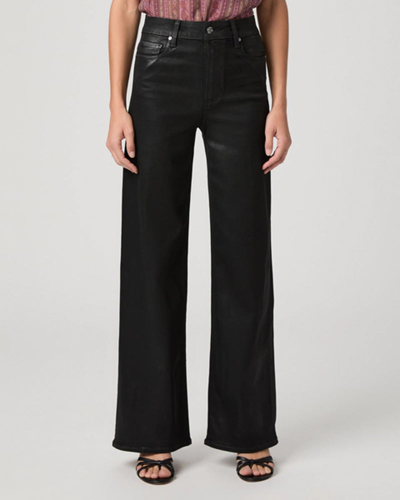 Paige Anessa 31 Jeans - Coated Black Fog Luxe