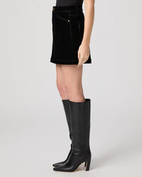 Paige Janelle Skirt - Onyx Velvet