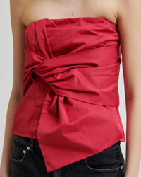 Second Female Bow Top - Persian Red