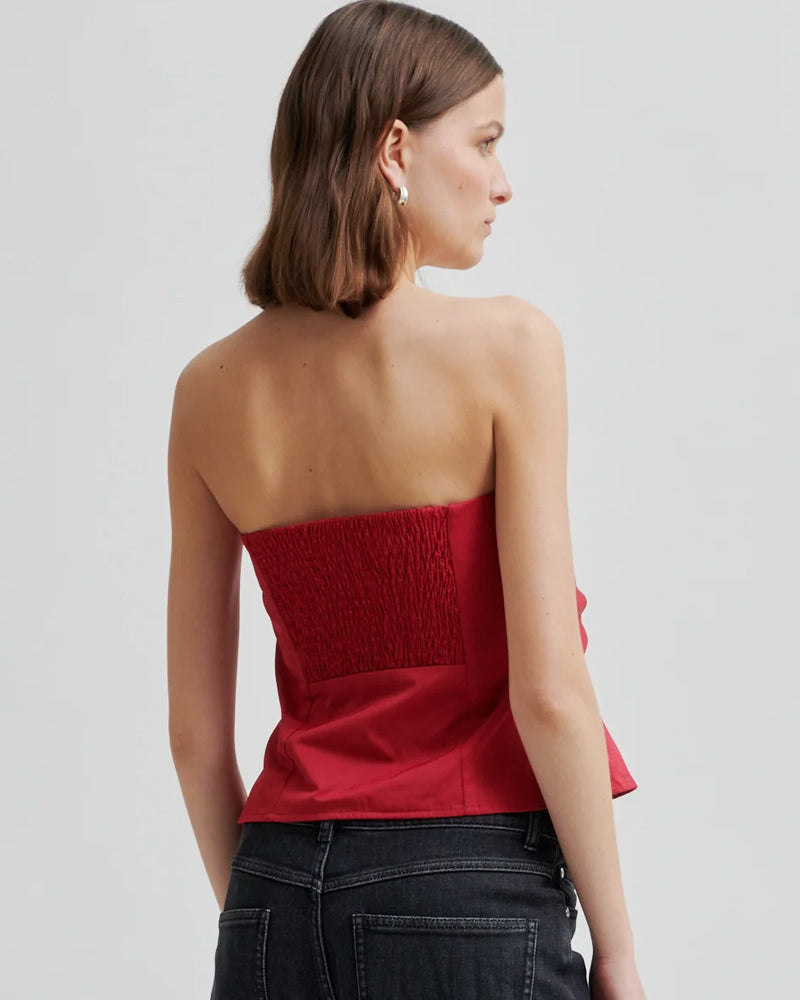 Second Female Bow Top - Persian Red