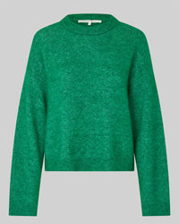 Second Female Brook Knit Drop Shoulder O-Neck - Lush Meadow