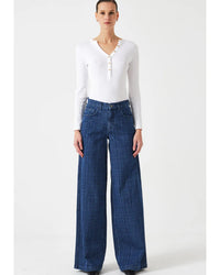 Seventy and Mochi Bay Jeans - Houndstooth