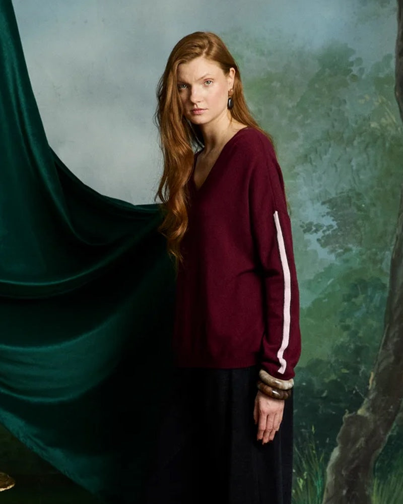 Absolut Cashmere Alexia Jumper -  Burgundy