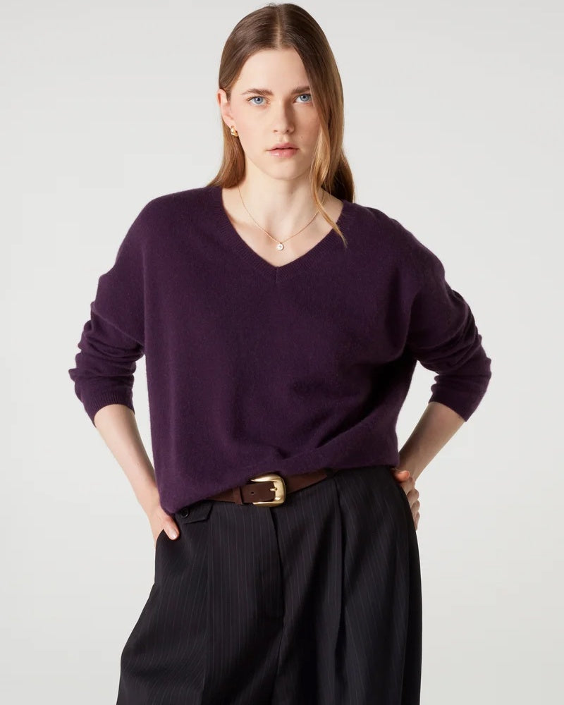 Absolut Cashmere Alicia Jumper -  Heather Plum