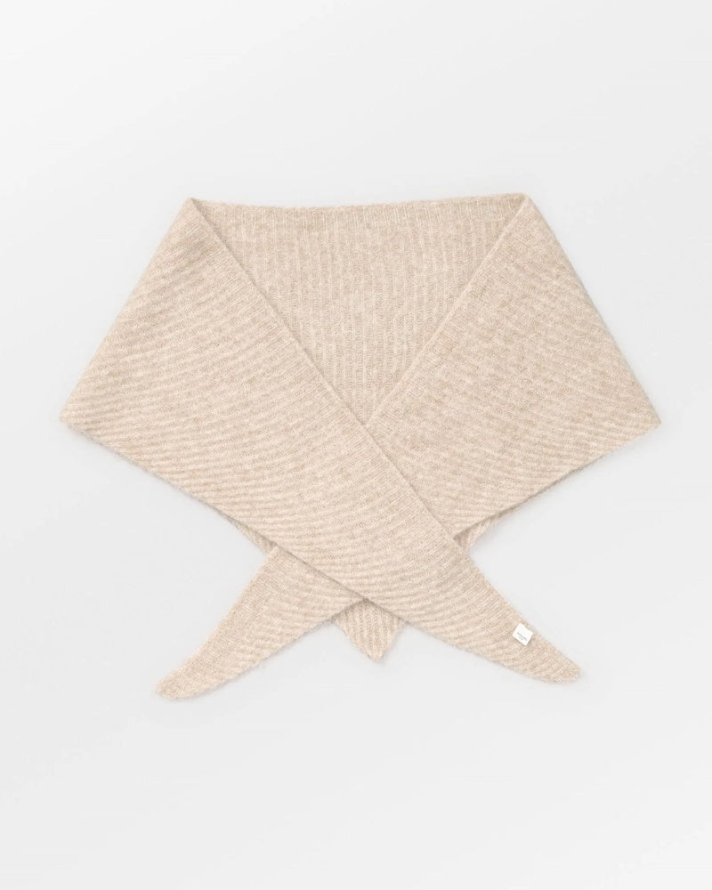 Becksondergaard Alpaca Blend Triangle Scarf - Taupe Beige