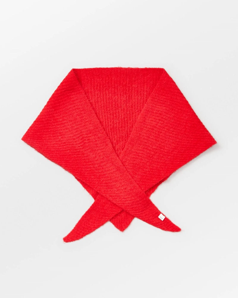 Becksondergaard Alpaca Blend Triangle Scarf - Salsa Red