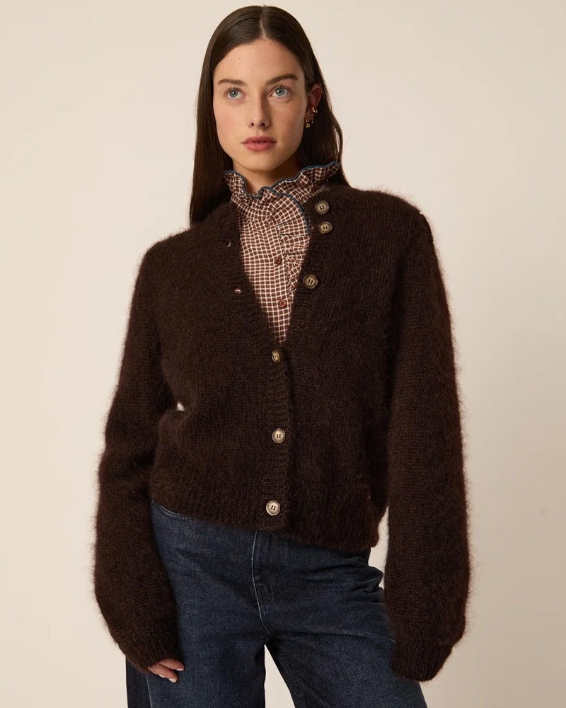 Des Petits Hauts Charles Cardigan - Brown