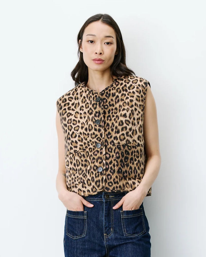 Grace and Mila Alexis Gilet - Leopard