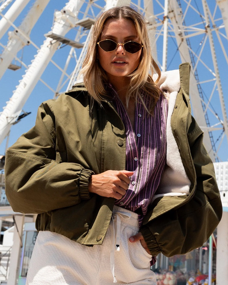 Laure + Max Goose Coat - Khaki