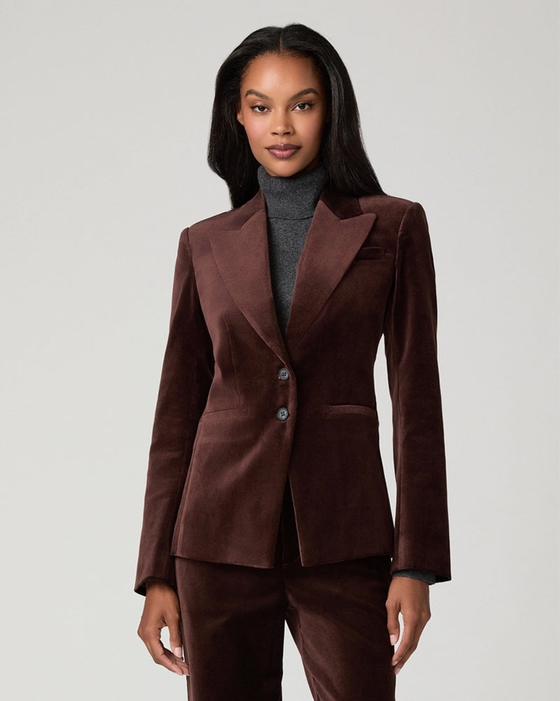 Paige Chelsee Jacket - Burgundy Velvet