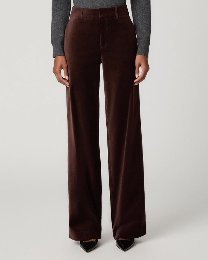 Paige Sasha Trousers - Burgundy Velvet