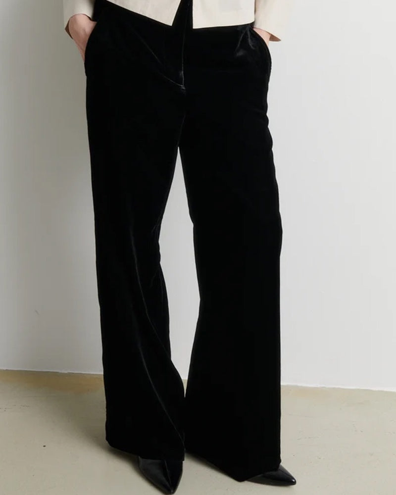 Second Female Velvetta Trousers - Black