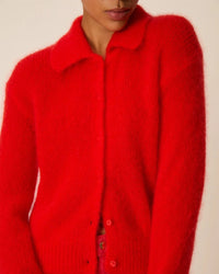 Des Petits Hauts Alpolo Cardigan - Red