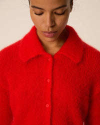 Des Petits Hauts Alpolo Cardigan - Red