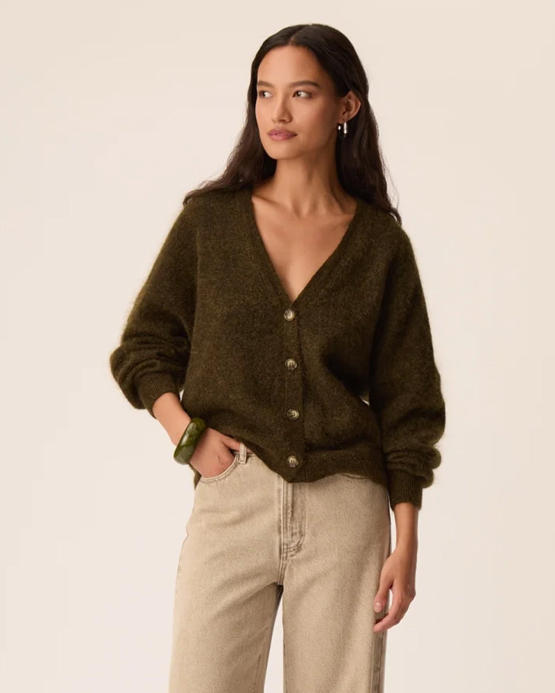 Des Petits Hauts Diana Cardigan - Forest