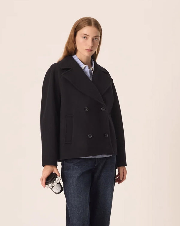 Des Petits Hauts Ytropee Coat - Marine
